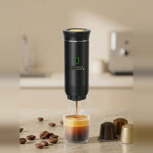 Cafetera portátil 3 en 1: café recién hecho